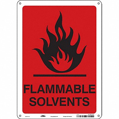 CONDOR 478F23 Safety Sign 14 in x 10 in Polyethylene