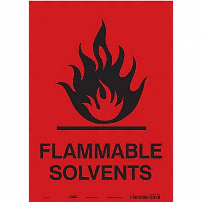 CONDOR 478F24 Safety Sign 14 inx10 in Vinyl