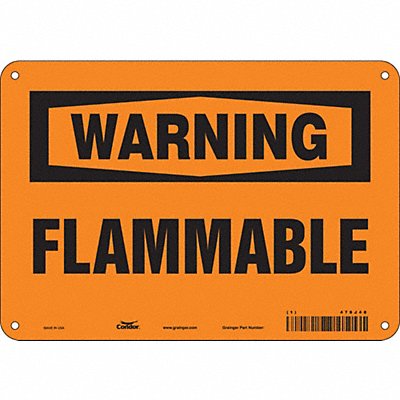 CONDOR 478J48 Danger Sign 7 in x 10 in Aluminum