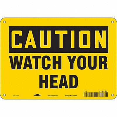 CONDOR 479C26 Safety Sign 7 inx10 in Polyethylene