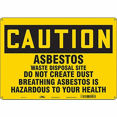 CONDOR 479K43 Safety Sign 14 inx20 in Polyethylene