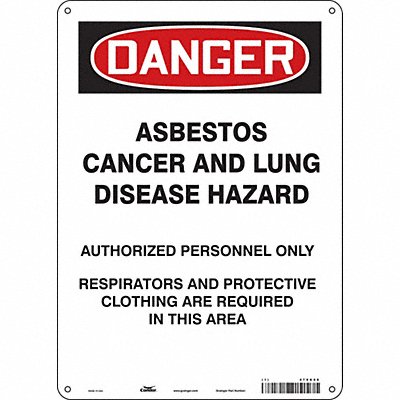 CONDOR 479K90 Safety Sign 14 in x 10 in Aluminum