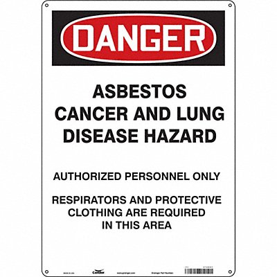 CONDOR 479K91 Safety Sign 20 in x 14 in Aluminum
