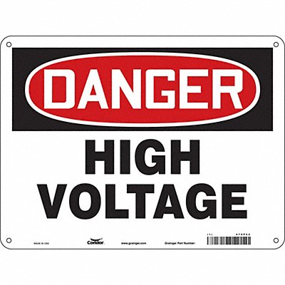 CONDOR 479P52 Safety Sign 18 inx24 in Aluminum
