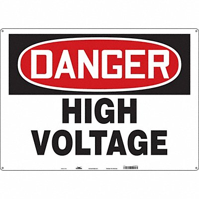 CONDOR 479P53 Safety Sign 20 in x 28 in Aluminum