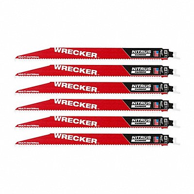 MILWAUKEE TOOL EQUIPMENT 48-00-5373, 48-00-5373 (2) 12 w/ NITRUS CARBIDE SAWZALL 3PK