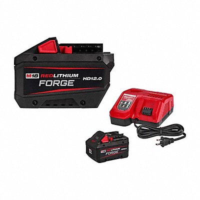 MILWAUKEE TOOL EQUIPMENT 2951-20, 3403-20, 2563-20 M18 RDL FORGE HD12.0 Battery + XC8.0 Kit