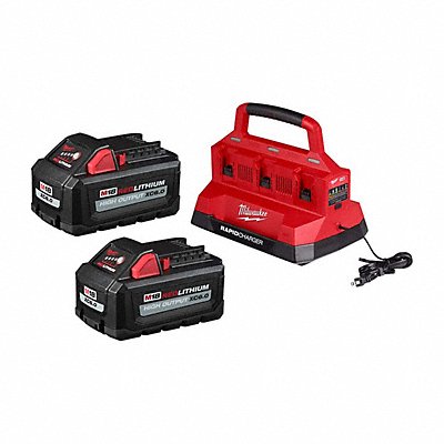 MILWAUKEE 4.8111862485918E+15 M18 6.0 Battery 2PK +M18 PACKOUT Charger