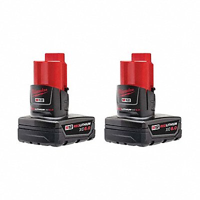 MILWAUKEE 4.81124604811246E+15 M12 REDLITHIUM XC6.0 Battery 2PK