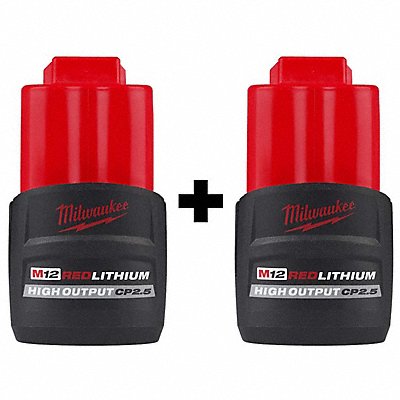 MILWAUKEE 4811242548112420 Battery Packs 2 M12 CP2.5
