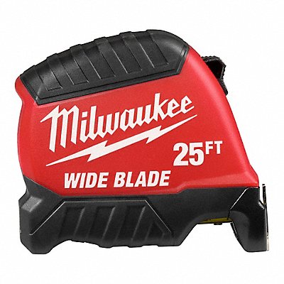 MILWAUKEE 48221225 Tape Measure 25 ft L Blade SAE