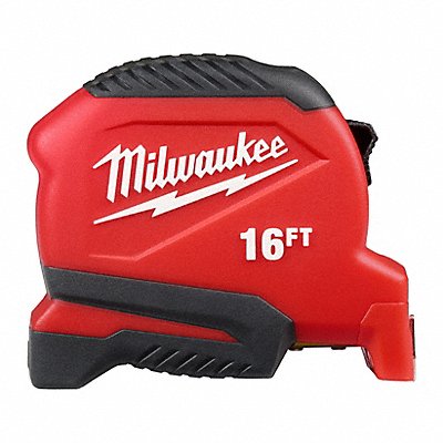 MILWAUKEE 48221716 Tape Measure 16 ft L Blade SAE