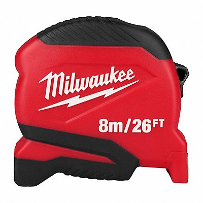 MILWAUKEE 48221726 Tape Measure 26 ft L Blade SAE