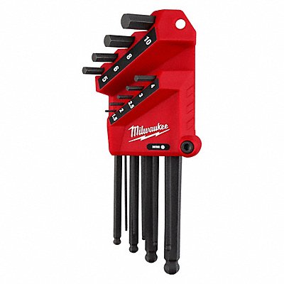 MILWAUKEE 48222186 Hex Key Set 9 Pieces Steel Metric