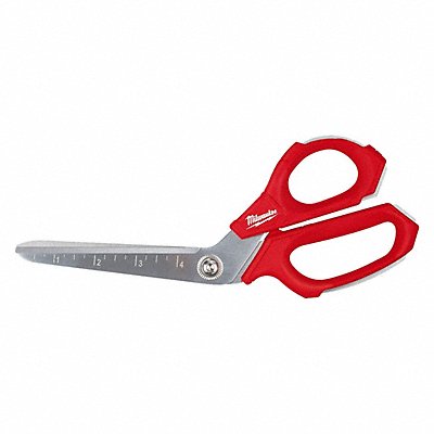 MILWAUKEE 48224047 Scissors Chrome Plated 9 1/4 in L Red