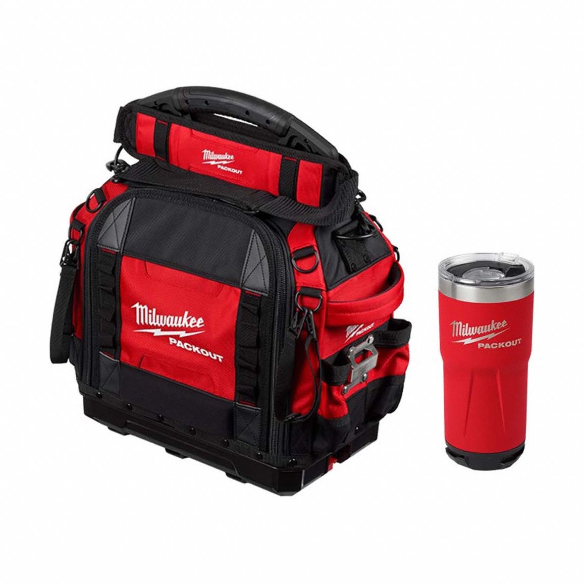 MILWAUKEE 4822831648228392R PACKOUT 15 Structured Bag+20oz Tumbler