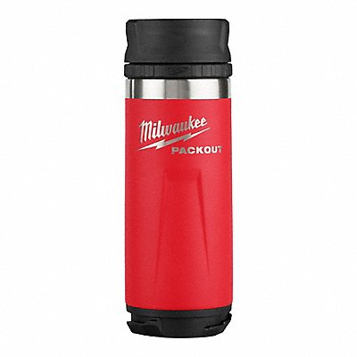MILWAUKEE 48228395R PACKOUT 18OZ INSLD BOTTLE SL Red