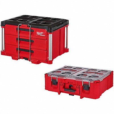 MILWAUKEE 48-22-8443, 48-22-8432 PACKOUT 3-DRAWER + DEEP Organiser