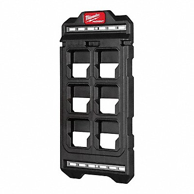 MILWAUKEE 48228496 Packout Compact Wall Plate PP 1 in L Blk