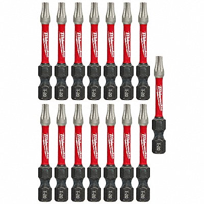 MILWAUKEE 48325012 Power Bit 1/4 Shank Size 2 Bit L PK15