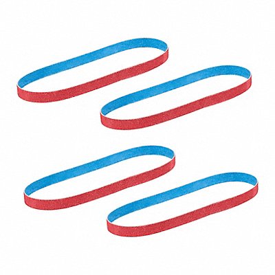 MILWAUKEE TOOL EQUIPMENT 48809080 Bandfile Belts Ceramic Coated PK4