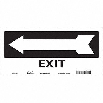 CONDOR 480G88 Safety Sign 6 1/2 in x 14 in Vinyl