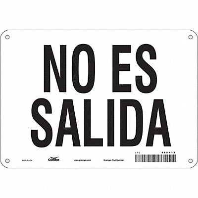 CONDOR 480H13 Safety Sign 7 in x 10 in Vinyl