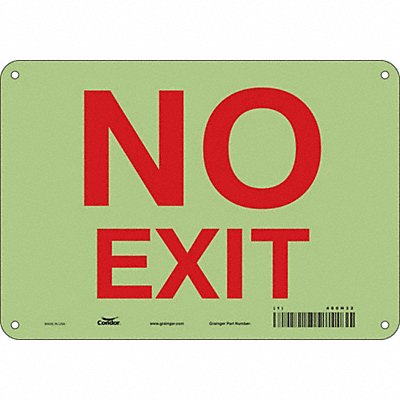 CONDOR 480H32 K2119 Safety Sign 7 in x 10 in Polyethylene