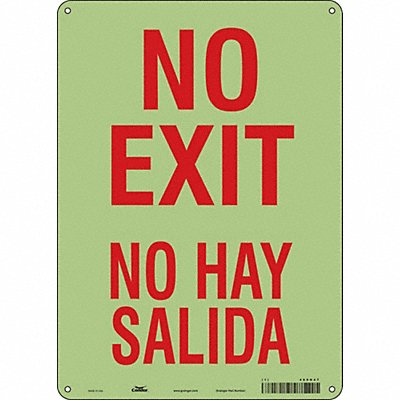 CONDOR 480H47 Safety Sign 14 in x 10 in Polyethylene