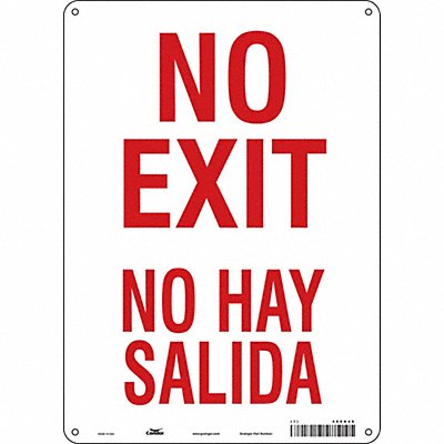 CONDOR 480H49 Safety Sign 14 in x 10 in Polyethylene