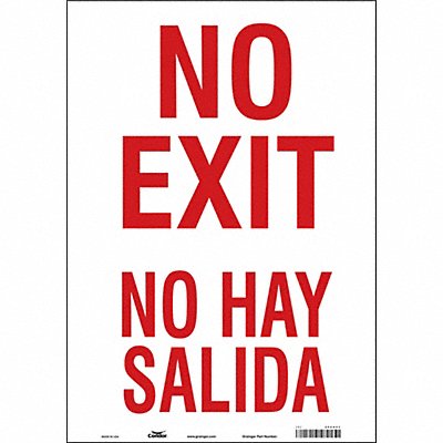 CONDOR 480H53 Safety Sign 20 in x 14 in Vinyl