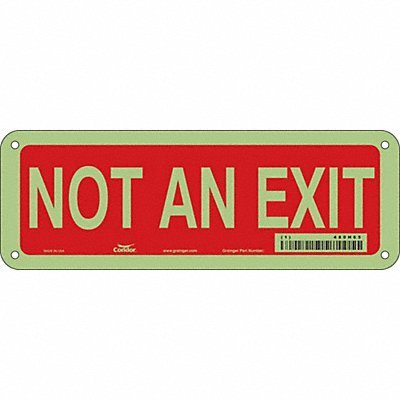 CONDOR 480H65 Safety Sign 3 1/2 x 10 in Polyethylene