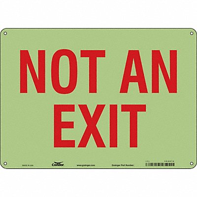 CONDOR 480H74 Safety Sign 10 in x 14 in Polyethylene