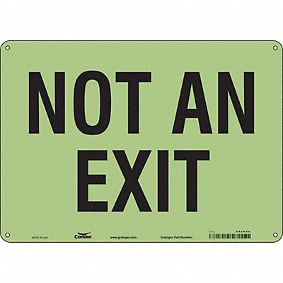 CONDOR 480H90 Safety Sign 10 in x 14 in Polyethylene