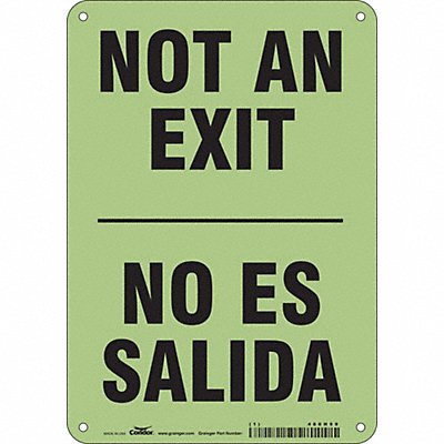 CONDOR 480H99 Safety Sign 10 in x 7 in Polyethylene