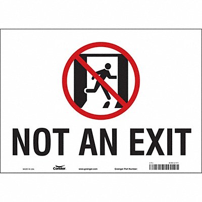 CONDOR 480J11 Safety Sign 10 in x 14 in Vinyl
