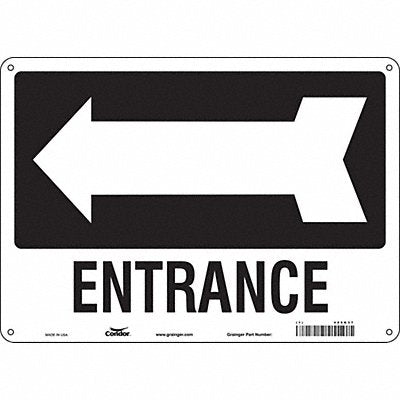 CONDOR 480K37 K1789 Safety Sign 10 in x 14 in Polyethylene