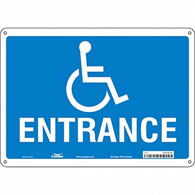 CONDOR 480K56 Safety Sign 10 in x 14 in Aluminum