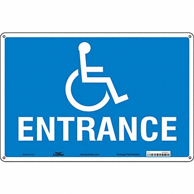 CONDOR 480K57 Safety Sign 12 in x 18 in Aluminum