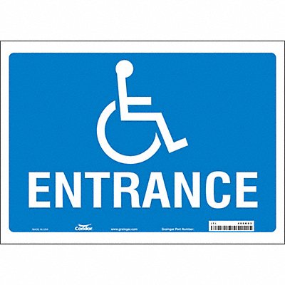 CONDOR 480K63 Safety Sign 10 in x 14 in Vinyl