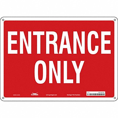 CONDOR 480K66 K1799 Safety Sign 10 in x 14 in Aluminum