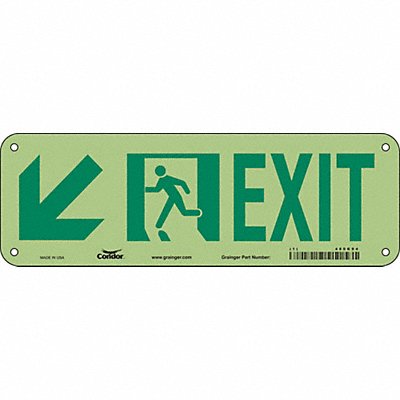 CONDOR 480K94 Safety Sign 7 in x 21 in Aluminum