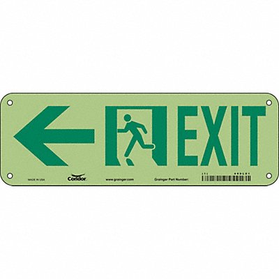 CONDOR 480L01 Safety Sign 7 in x 21 in Aluminum