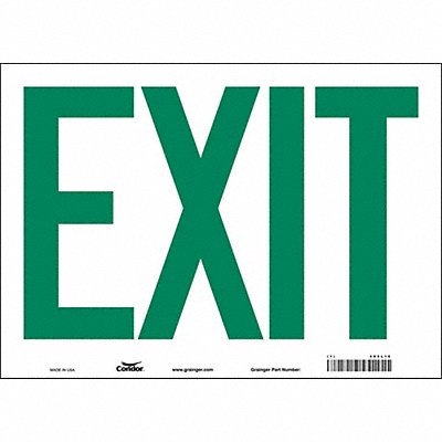 CONDOR 480L16 Safety Sign 10 in x 14 in Vinyl