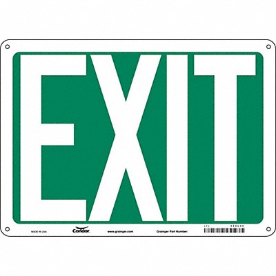 CONDOR 480L45 K1849 Safety Sign 10 in x 14 in Aluminum