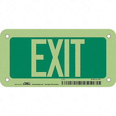 CONDOR 480L49 Safety Sign 3 in x 6 in Polyethylene