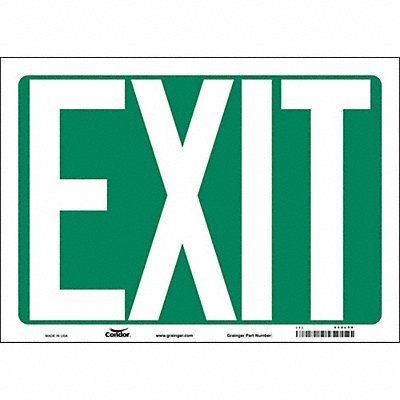 CONDOR 480L56 K1849 Safety Sign 10 in x 14 in Vinyl