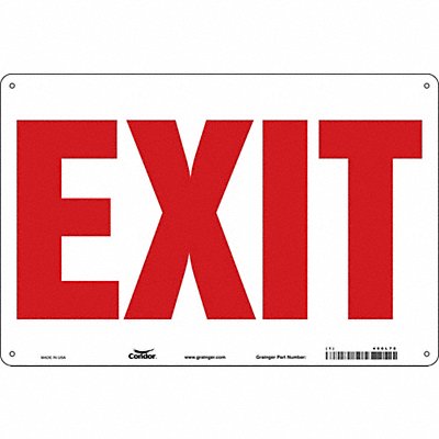 CONDOR 480L78 Safety Sign 24 in x 36 in Aluminum