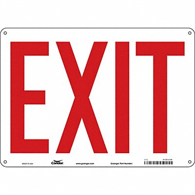 CONDOR 480L86 J7040 Safety Sign 10 in x 14 in Polyethylene