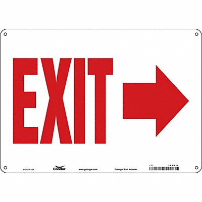 CONDOR 480M26 Safety Sign 10 in x 14 in Polyethylene